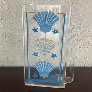 Vintage Lucite triangular pitcher